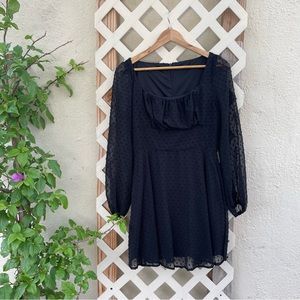 Black Babydoll  Mini Dress